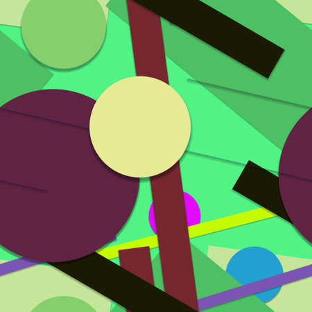 Flat material design - Creative vector trend seamless.のイラスト素材