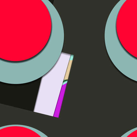 Flat material design - Creative vector trend seamless.のイラスト素材