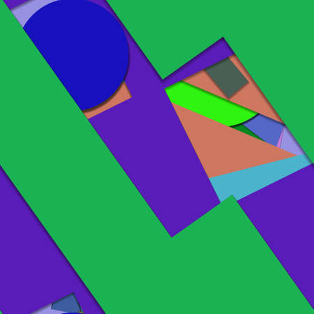 Flat material design - Creative vector trend seamless.のイラスト素材