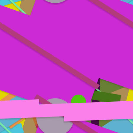 Flat material design - Creative vector trend seamless.のイラスト素材