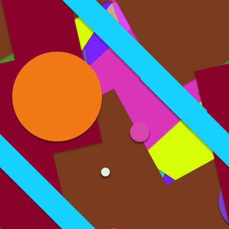 Flat material design - Creative vector trend seamless.のイラスト素材