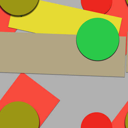 Flat material design - Creative vector trend seamless.のイラスト素材