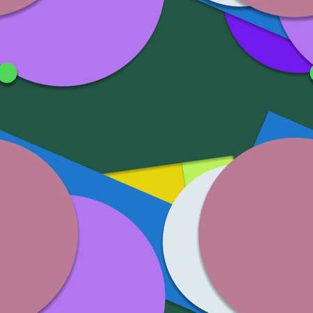 Flat material design - Creative vector trend seamless.のイラスト素材
