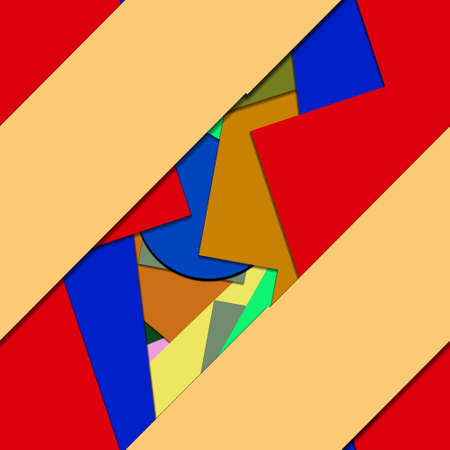 Flat material design - Creative vector trend seamless.のイラスト素材