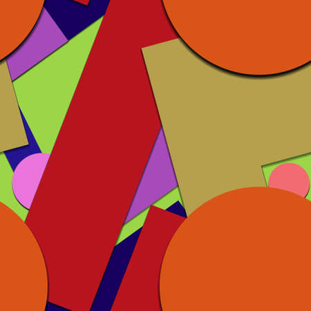 Flat material design - Creative vector trend seamless.のイラスト素材