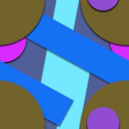 Flat material design - Creative vector trend seamless.のイラスト素材