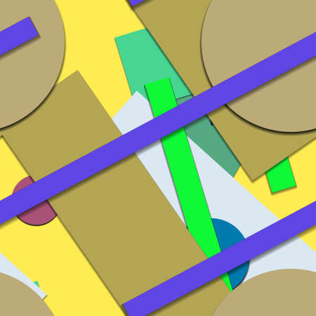 Flat material design - Creative vector trend seamless.のイラスト素材