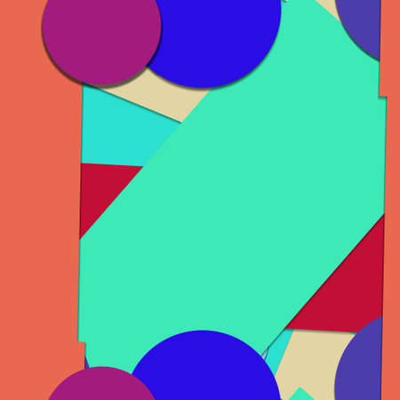 Flat material design - Creative vector trend seamless.のイラスト素材
