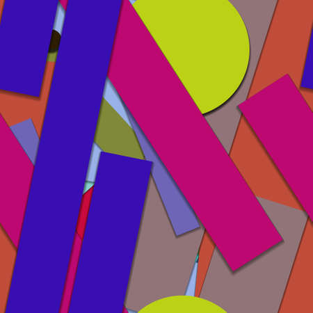 Flat material design - Creative vector trend seamless.のイラスト素材