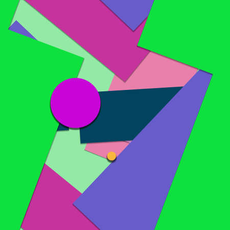 Flat material design - Creative vector trend seamless.のイラスト素材