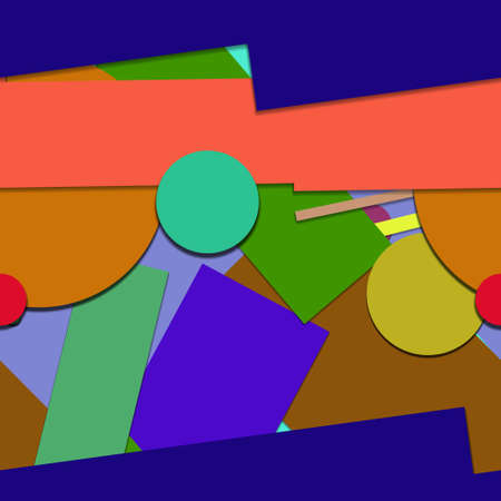 Flat material design - Creative vector trend seamless.のイラスト素材