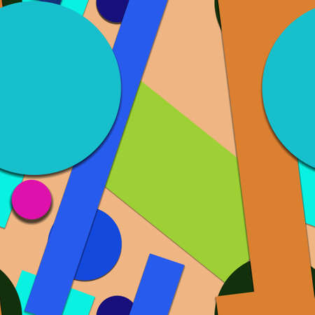 Flat material design - Creative vector trend seamless.のイラスト素材