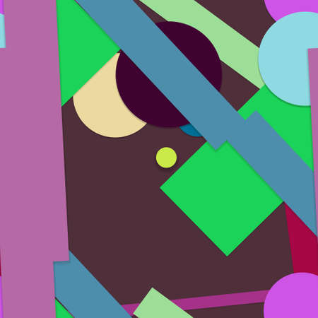 Flat material design - Creative vector trend seamless.のイラスト素材
