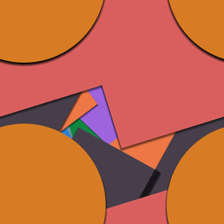 Flat material design - Creative vector trend seamless.のイラスト素材