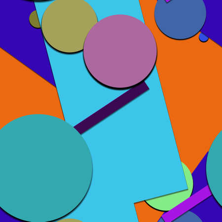 Flat material design - Creative vector trend seamless.のイラスト素材
