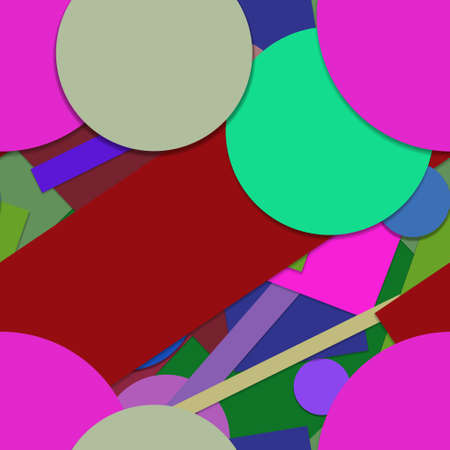 Flat material design - Creative vector trend seamless.のイラスト素材