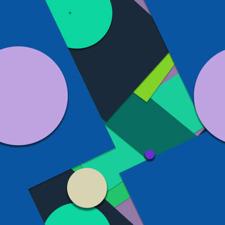 Flat material design - Creative vector trend seamless.のイラスト素材