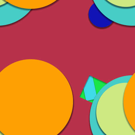 Flat material design - Creative vector trend seamless.のイラスト素材