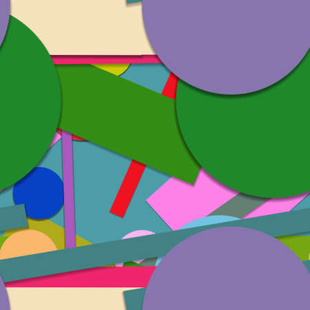 Flat material design - Creative vector trend seamless.のイラスト素材