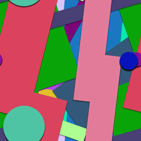 Flat material design - Creative vector trend seamless.のイラスト素材
