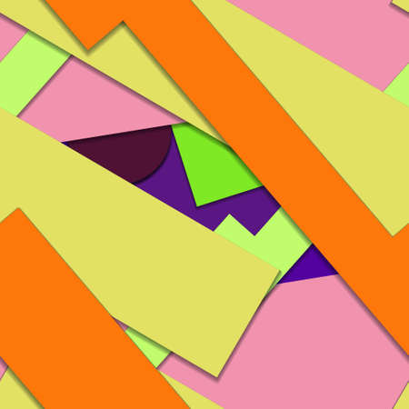 Flat material design - Creative vector trend seamless.のイラスト素材