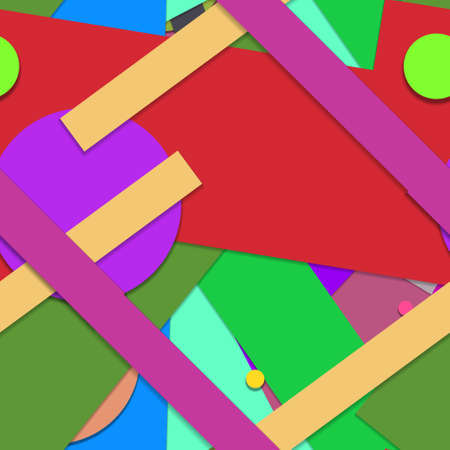 Flat material design - Creative vector trend seamless.のイラスト素材