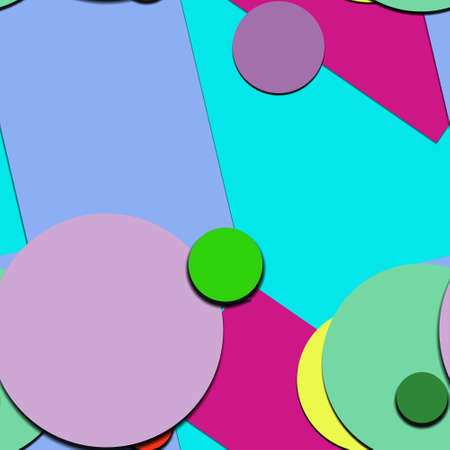 Flat material design - Creative vector trend seamless.のイラスト素材