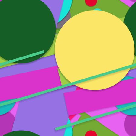 Flat material design - Creative vector trend seamless.のイラスト素材