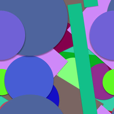 Flat material design - Creative vector trend seamless.のイラスト素材
