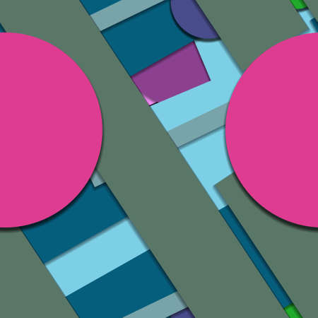 Flat material design - Creative vector trend seamless.のイラスト素材