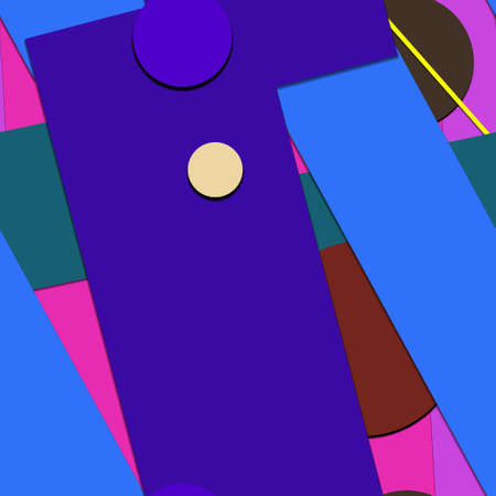 Flat material design - Creative vector trend seamless.のイラスト素材