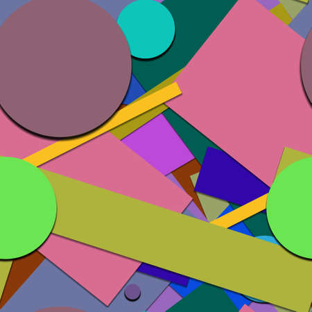 Flat material design - Creative vector trend seamless.のイラスト素材