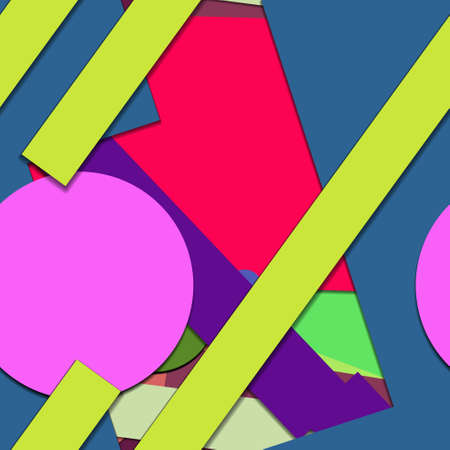 Flat material design - Creative vector trend seamless.のイラスト素材