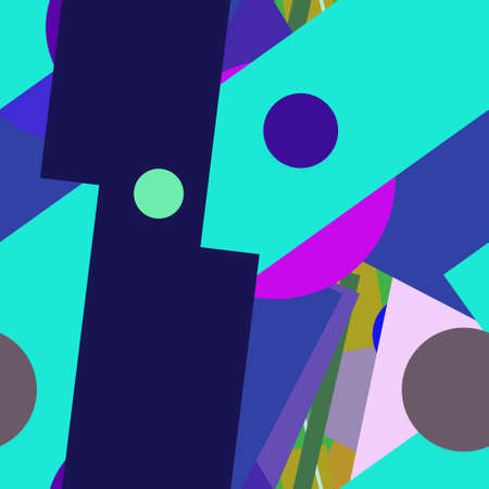 Flat material design - Creative vector trend seamless.のイラスト素材