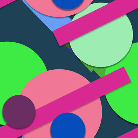 Flat material design - Creative vector trend seamless.のイラスト素材