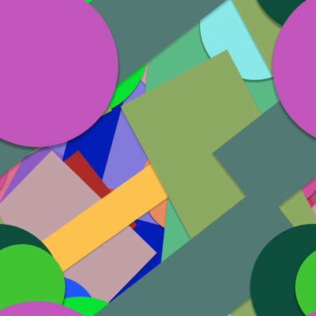 Flat material design - Creative vector trend seamless.のイラスト素材