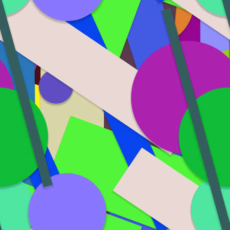 Flat material design - Creative vector trend seamless.のイラスト素材