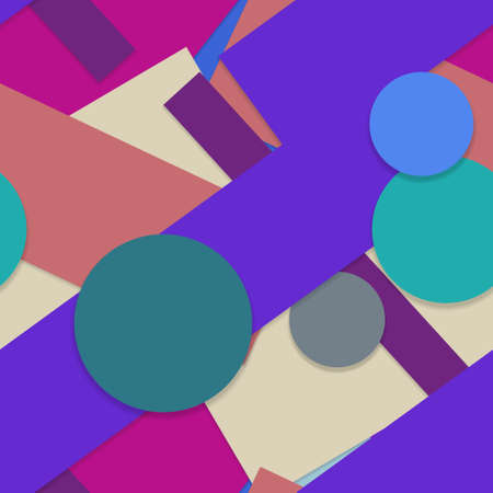 Flat material design - Creative vector trend seamless.のイラスト素材