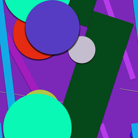 Flat material design - Creative vector trend seamless.のイラスト素材