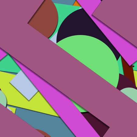 Flat material design - Creative vector trend seamless.のイラスト素材