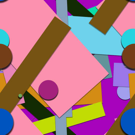 Flat material design - Creative vector trend seamless.のイラスト素材