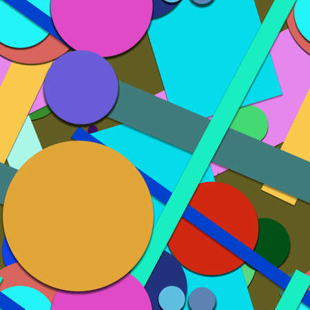 Flat material design - Creative vector trend seamless.のイラスト素材