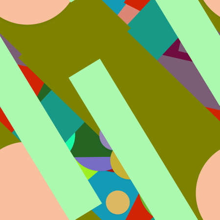 Flat material design - Creative vector trend seamless.のイラスト素材