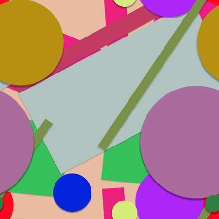 Flat material design - Creative vector trend seamless.のイラスト素材