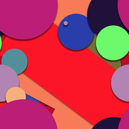 Flat material design - Creative vector trend seamless.のイラスト素材