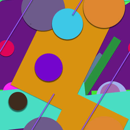 Flat material design - Creative vector trend seamless.のイラスト素材