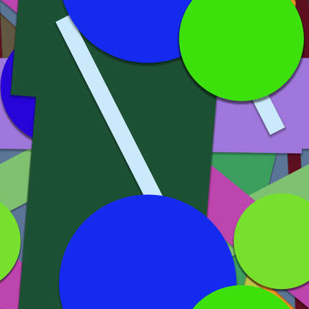 Flat material design - Creative vector trend seamless.のイラスト素材