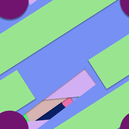 Flat material design - Creative vector trend seamless.のイラスト素材