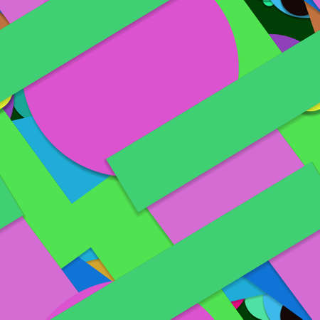 Flat material design - Creative vector trend seamless.のイラスト素材