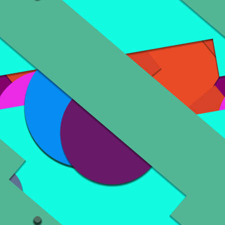 Flat material design - Creative vector trend seamless.のイラスト素材